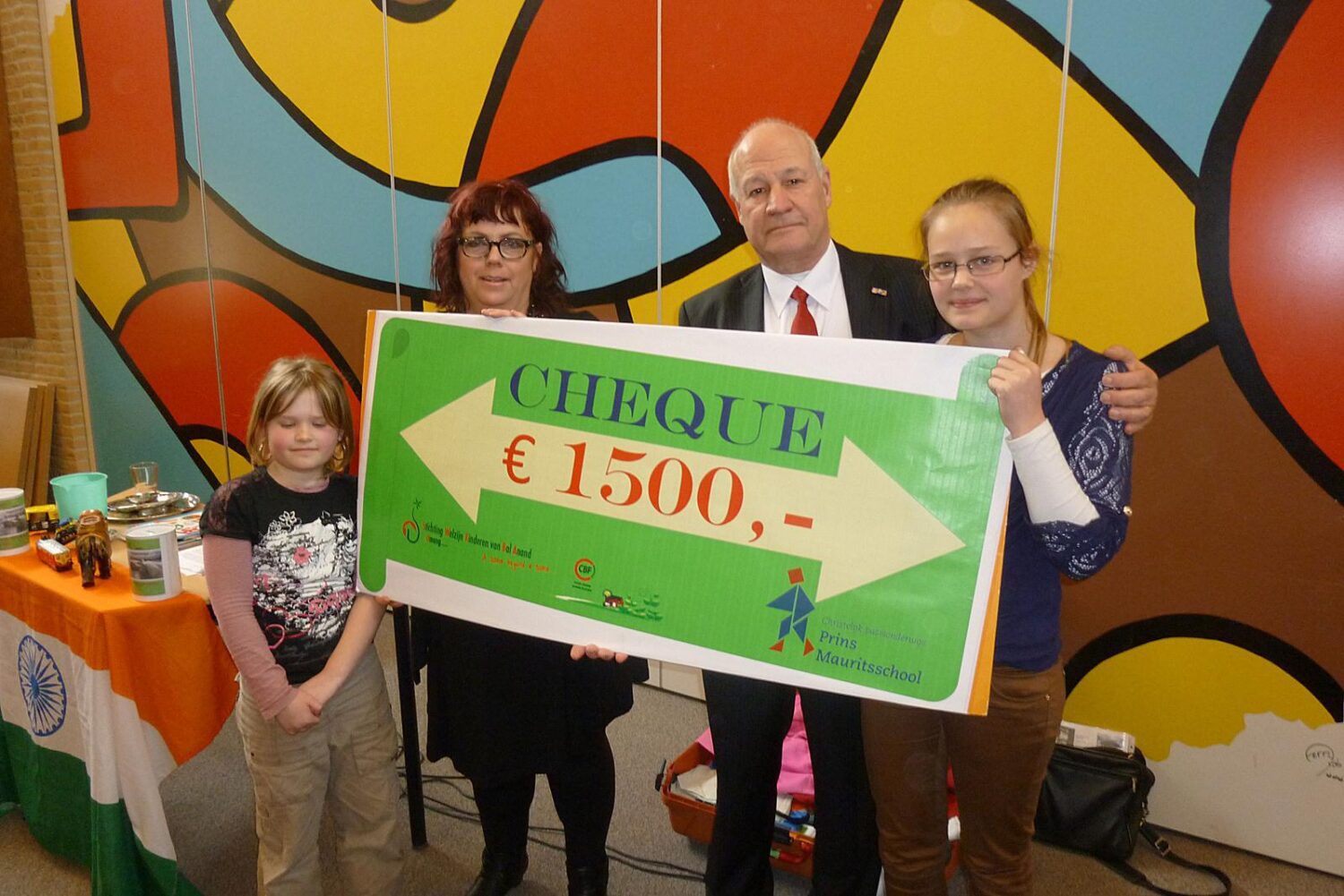 €1500 van Prins Mauritsschool in Tiel!